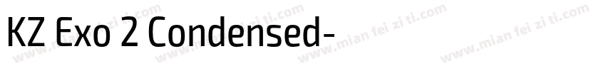 KZ Exo 2 Condensed字体转换